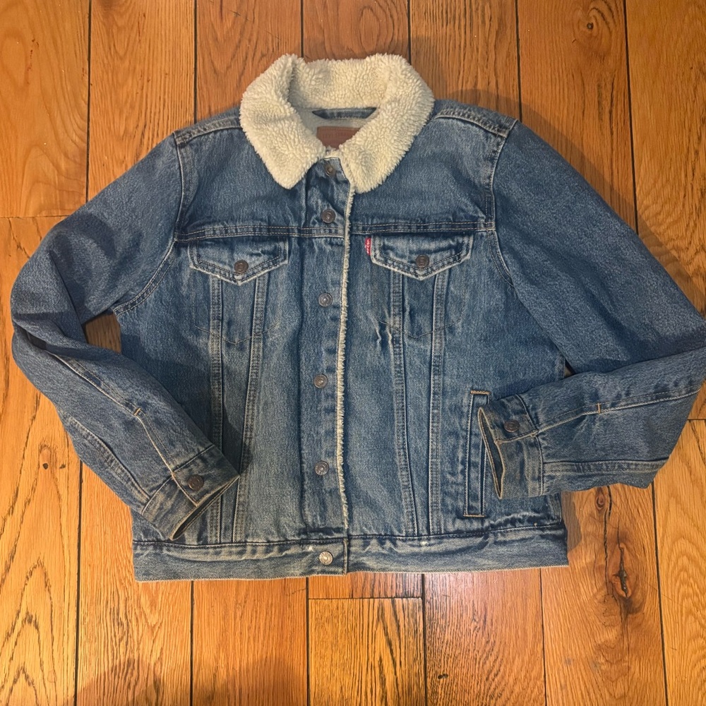 Levi’s Denim Jacket with Sherpa Collar